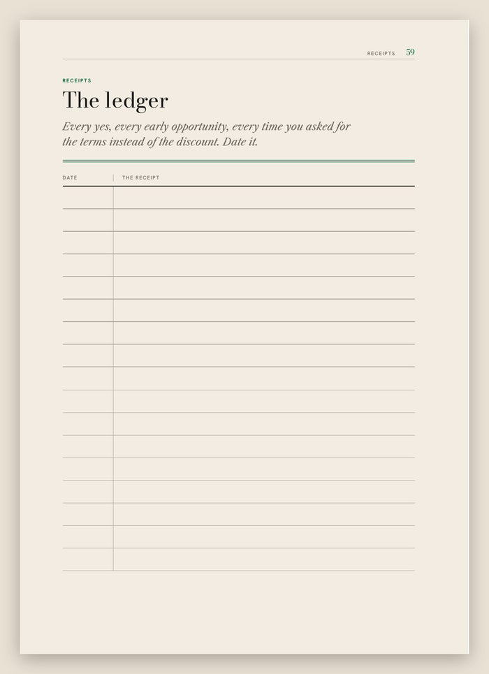 The ledger