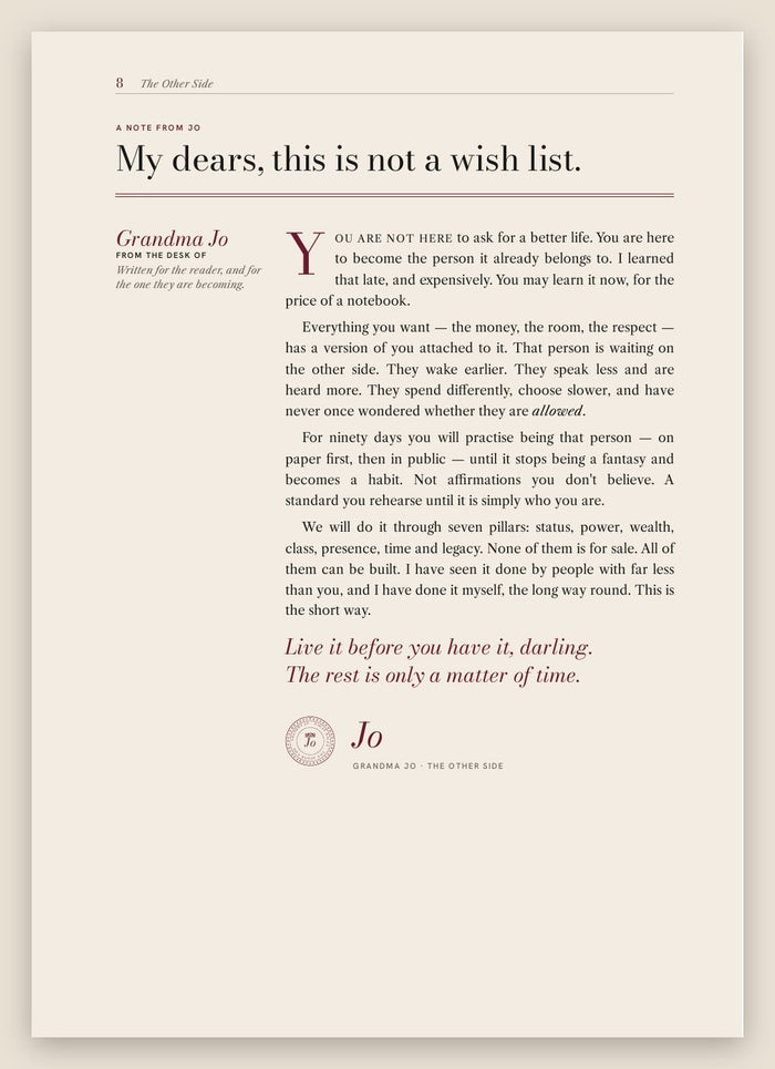 A note from Jo